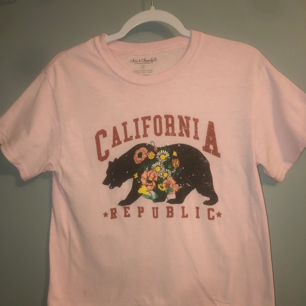 Pink California Republic T-shirt